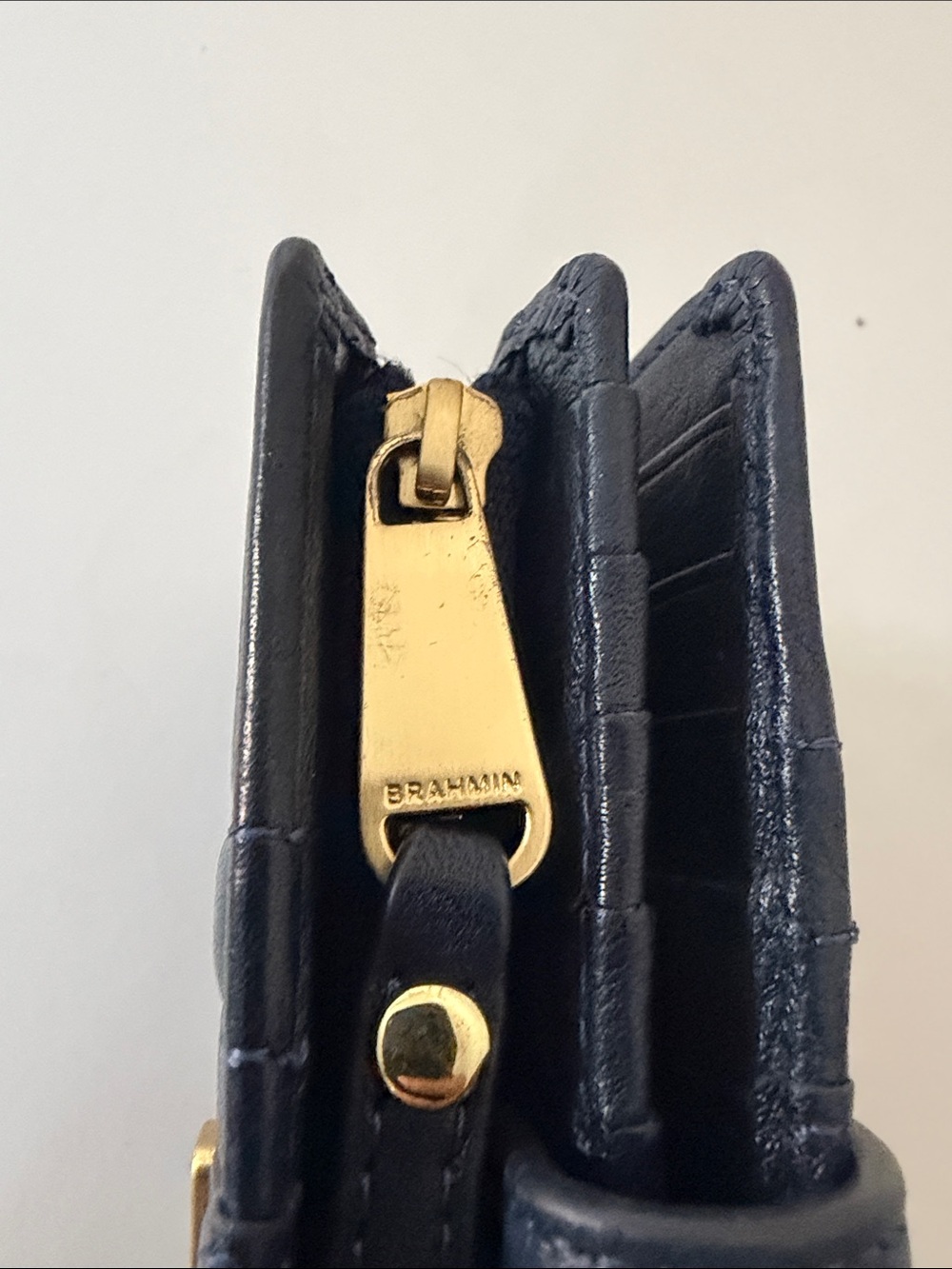 Brahmin Hannah Wallet, Anchor Mystic Navy Blue - Picture 7 of 13